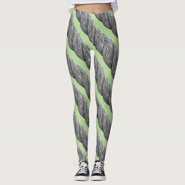 Rope Pattern Leggings (Front)