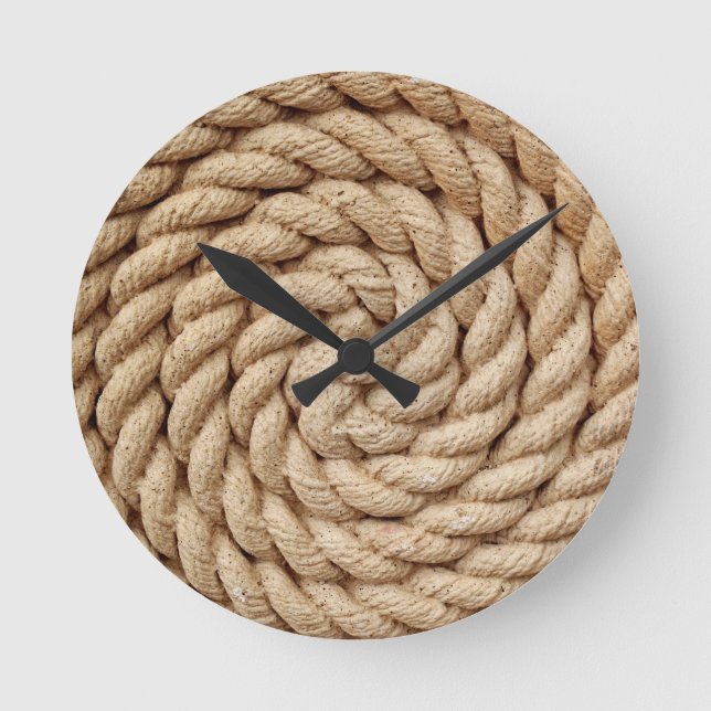 rope, target circle design round mark clock (Front)