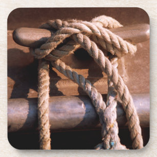 Rope Tied To A Boat Tie Coaster