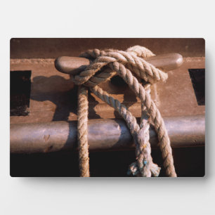 Rope Tied To A Boat Tie Plaque