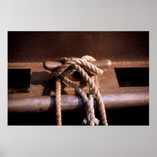 Rope Tied To A Boat Tie Poster