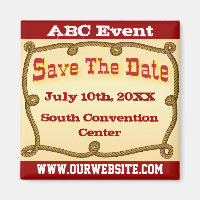 Rope western save the date