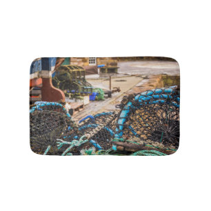 Ropes And Lobster Pots   Pittenweem, Scotland Bath Mat