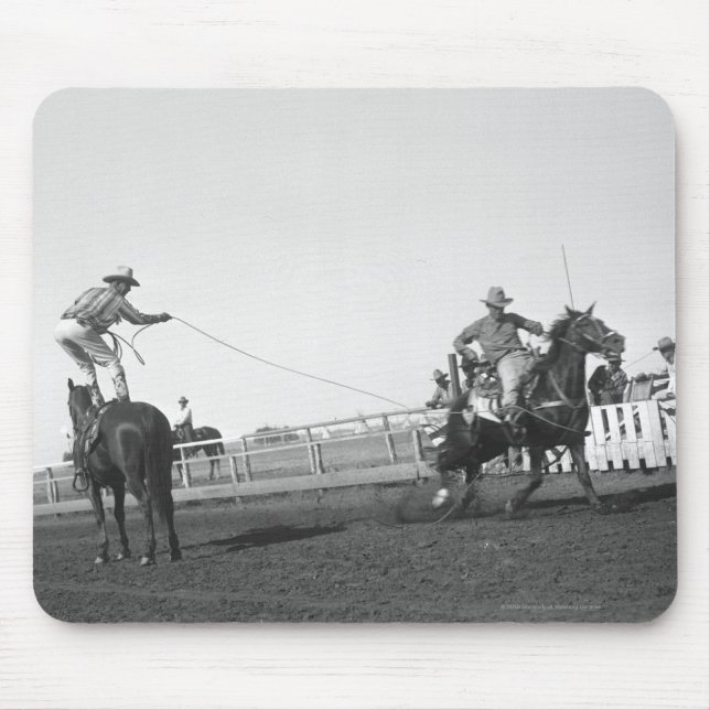 Roping horse mouse pad (Front)