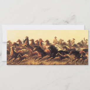 Roping Wild Horses by James Walker