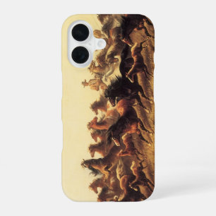 Roping Wild Horses by James Walker iPhone 16 Case