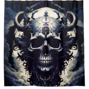 Rorschach abstract 001 shower curtain