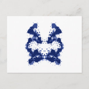 rorschach Bild picture Tintenkleckse inkblots Postcard