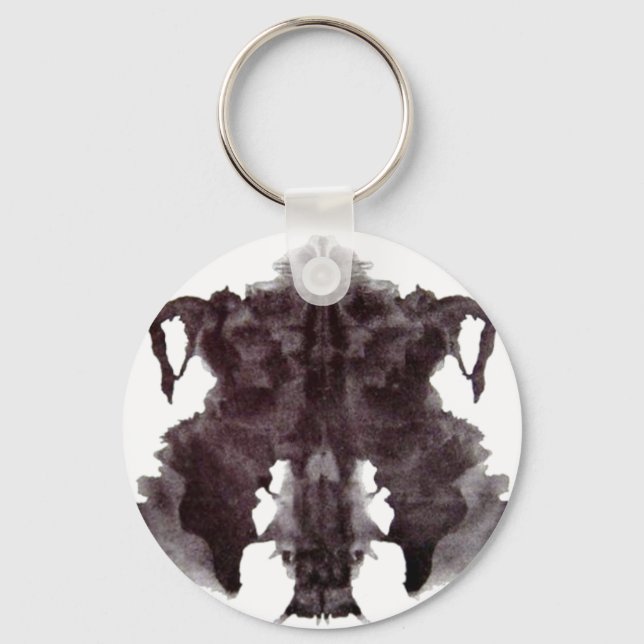 Rorschach Blot 4 Key Ring (Front)