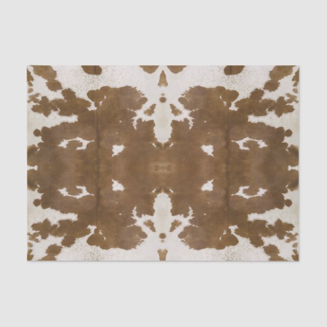 Rorschach Cowhide Decoupage Tissue Sheet (Front)