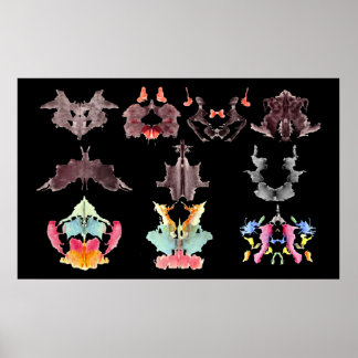 Rorschach Ink Blots Poster