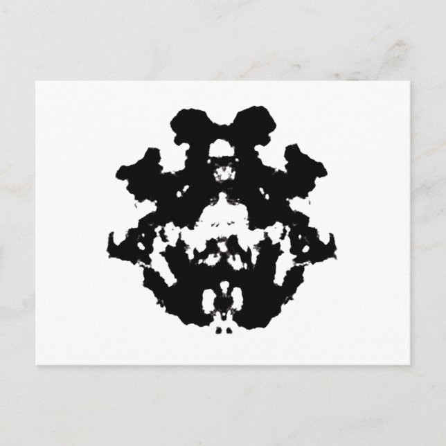 Rorschach inkblot4 postcard (Front)