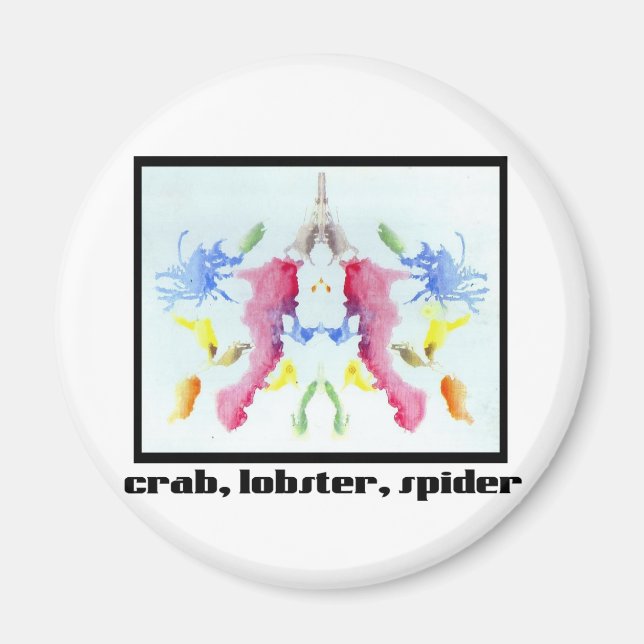 Rorschach Inkblot 10 Magnet (Front)