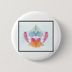 Rorschach Inkblot 8.0 6 Cm Round Badge