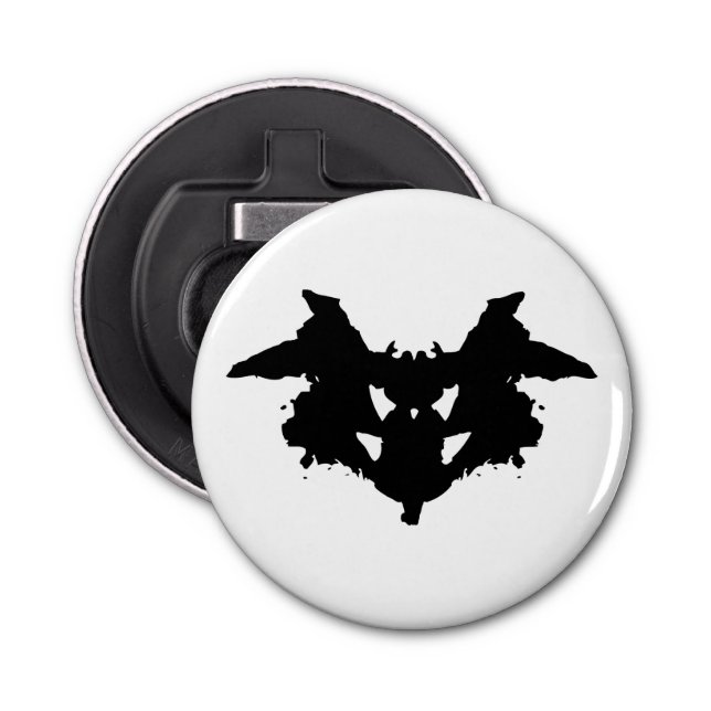 Rorschach Inkblot Bottle Opener (Front)