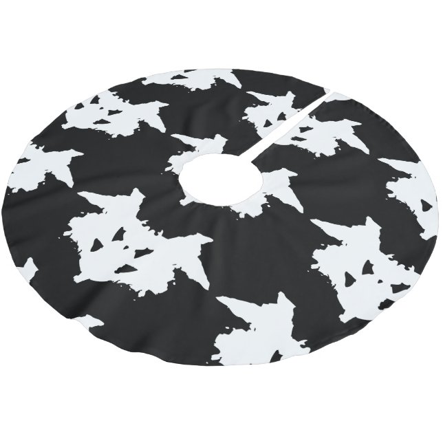 Rorschach Inkblot Brushed Polyester Tree Skirt (Angled)