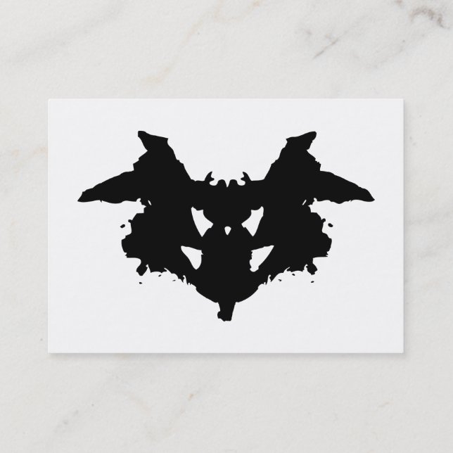 Rorschach Inkblot Business Card (Back)