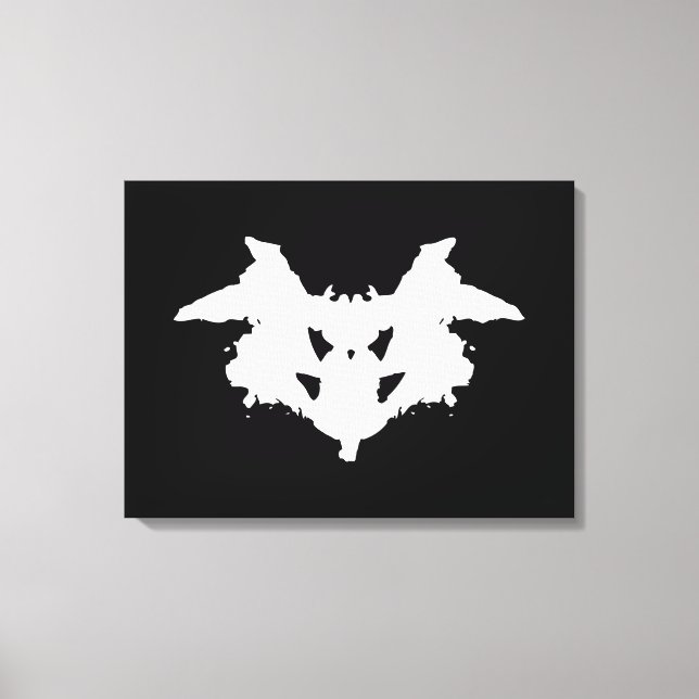 Rorschach Inkblot Canvas Print (Front)