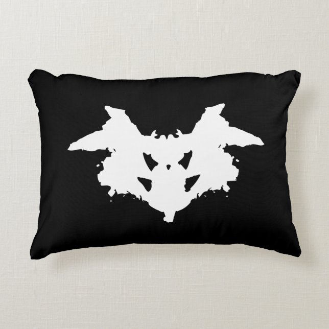Rorschach Inkblot Decorative Cushion (Front)
