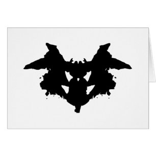 Rorschach Inkblot Greeting Card