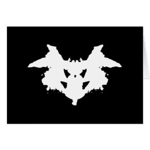 Rorschach Inkblot Greeting Card