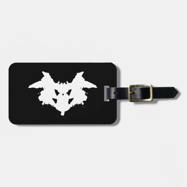 Rorschach Inkblot Luggage Tag (Front Horizontal)