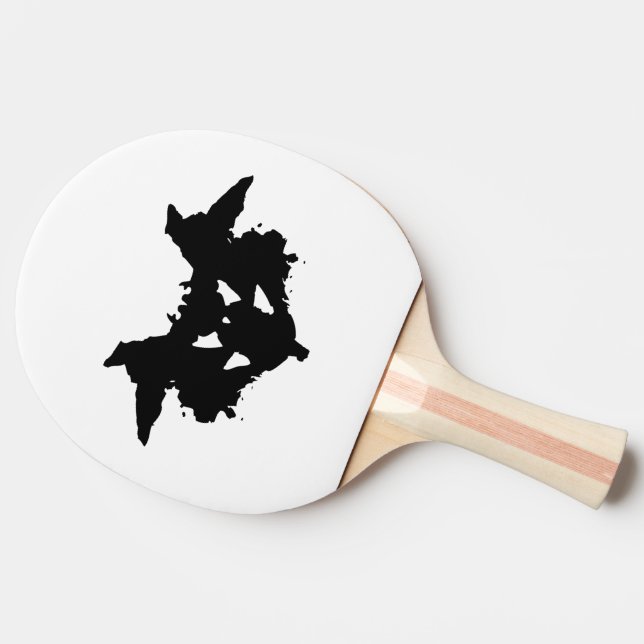 Rorschach Inkblot Ping Pong Paddle (Side)