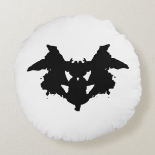 Rorschach Inkblot Round Cushion
