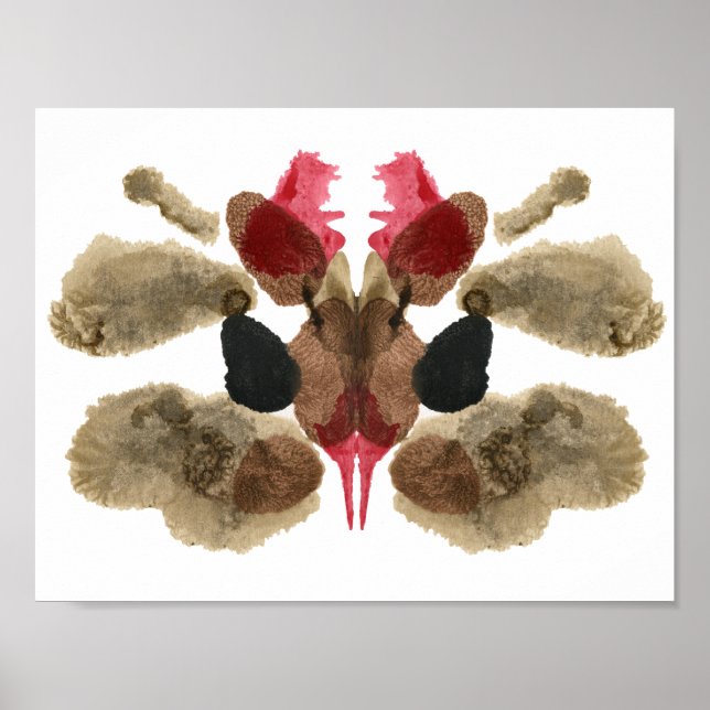 Rorschach Inkblot Test. Don't Call Me Crazy Poster (Front)