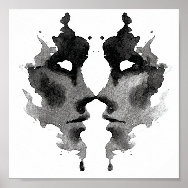 Rorschach Inkblot Test. Don't Call Me Crazy Poster (Front)