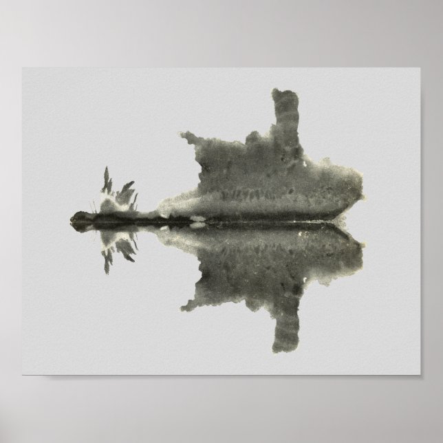 Rorschach Inkblot Test Fun Art Poster (Front)
