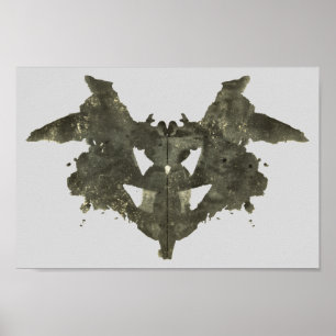 Rorschach Inkblot Test Fun Art Poster