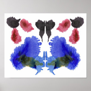 Rorschach Inkblot Test Fun Art Poster