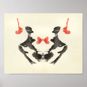 Rorschach Inkblot Test Fun Art Poster