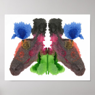 Rorschach Inkblot Test Fun Art Poster