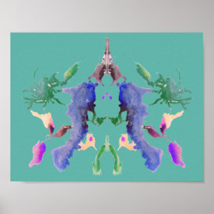 Rorschach Inkblot Test Fun Art Poster