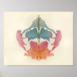 Rorschach Inkblot Test Fun Art Poster