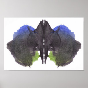 Rorschach Inkblot Test Fun Art Print
