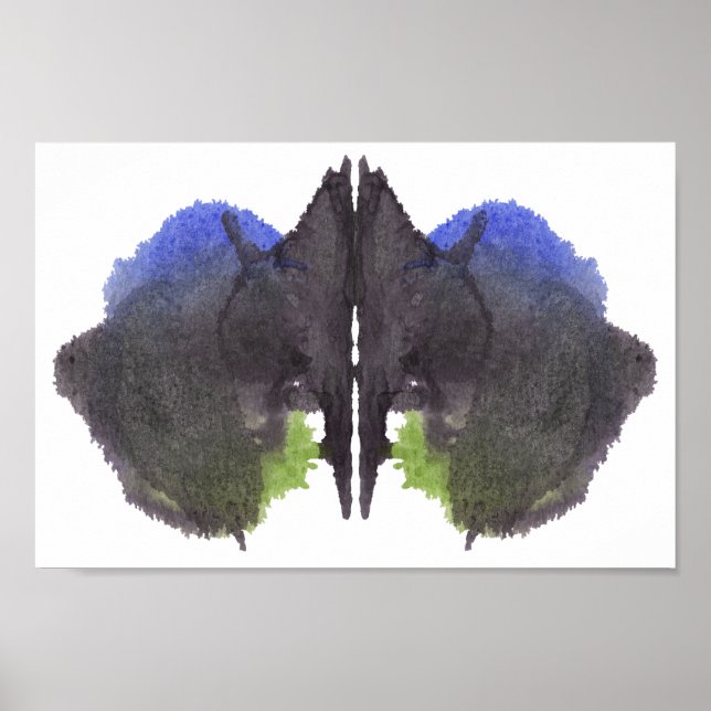 Rorschach Inkblot Test Fun Art Print (Front)