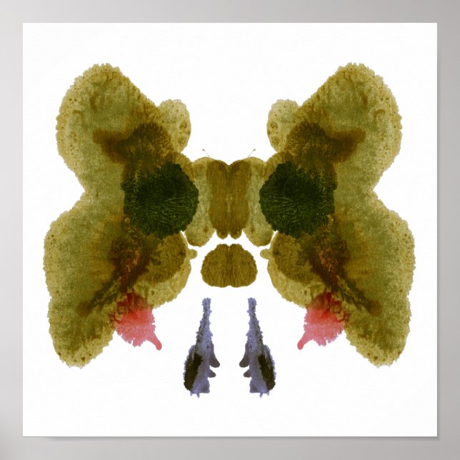 Rorschach Inkblot Test Fun Art Print (Front)