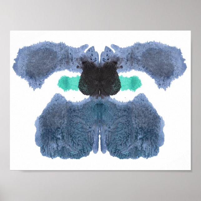 Rorschach Inkblot Test Fun Art Print (Front)