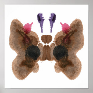 Rorschach Inkblot Test Fun Art Print