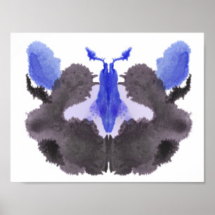 Rorschach Inkblot Test Fun Art Print