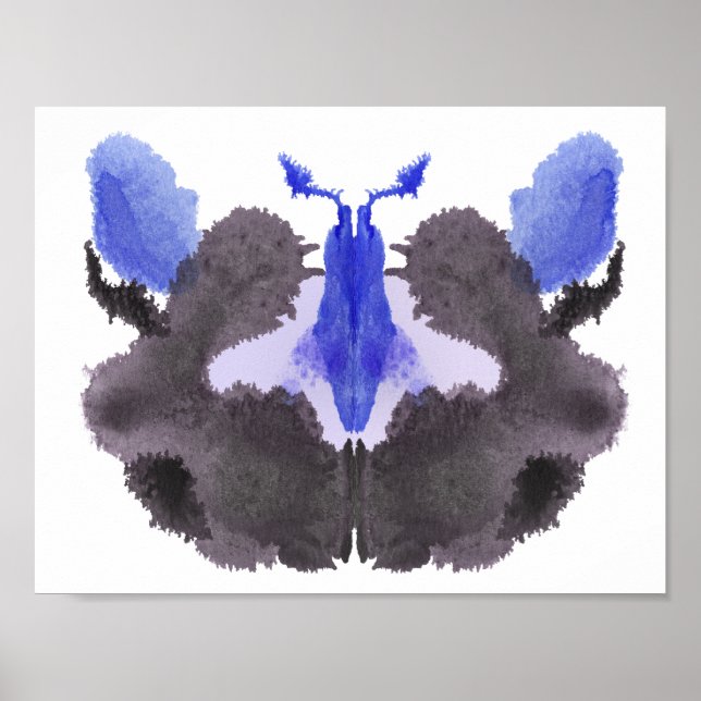 Rorschach Inkblot Test Fun Art Print (Front)