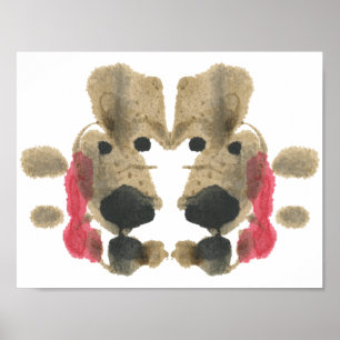 Rorschach Inkblot Test Fun Art Print