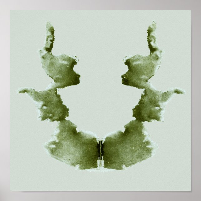 Rorschach Inkblot Test Fun Art Print (Front)