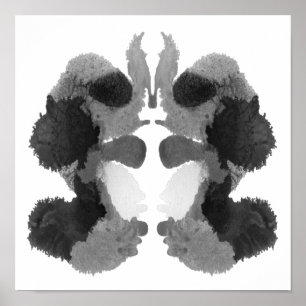 Rorschach Inkblot Test Fun Art Print