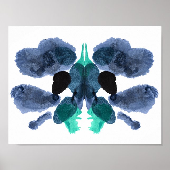 Rorschach Inkblot Test Fun Art Print (Front)