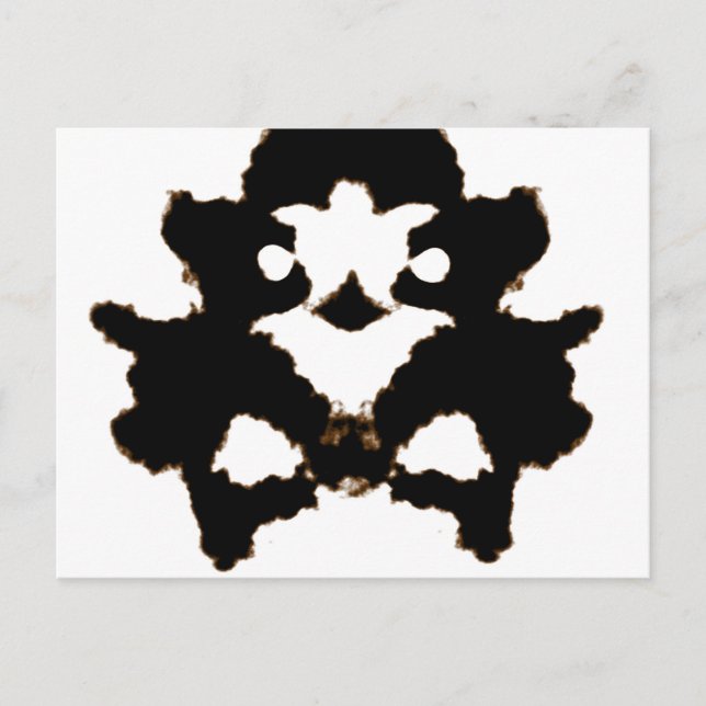 Rorschach Test of an Ink Blot Card (Front)