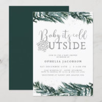 RORY Baby Its Cold Outside Winter Pine Baby Shower